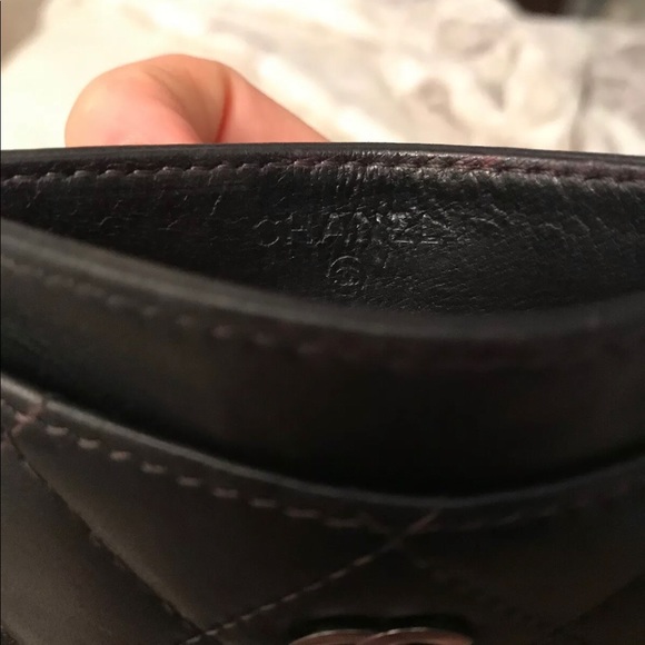 Chanel Credit card case with classic silver CC log - Picture 7 of 8